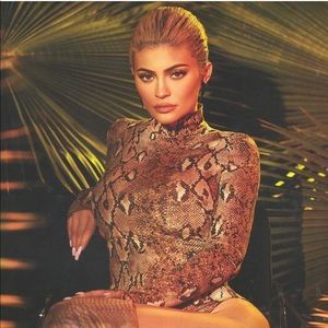 Snake Print Turtleneck Bodysuit